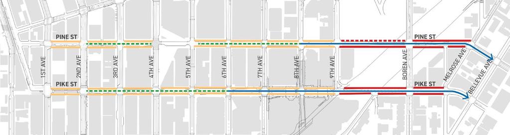 FUNDING STREETSCAPE: WEST FOCUS AREA AND CENTRAL FOCUS AREA (FUNDING FROM WATERFRONT LID) ADD PROTECTED BIKE LANES (FUNDING FROM WSCC STREET VACATION PUBLIC BENEFIT PACKAGE