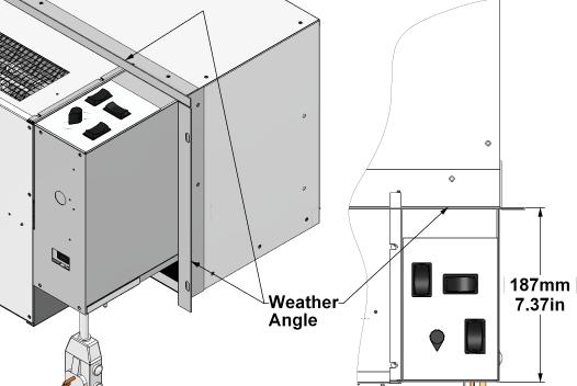 Allow for adjustment to align supply vent when mounting unit to wall sleeve Figure 14, page 16. Figure 13 Conderser Baffels Slide unit back in wall sleeve to verify proper fit after adjustment. 3.