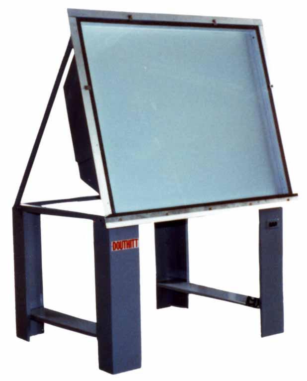 DOUTHITT HEAVY DUTY DIRECT METHOD SCREENMAKER MODEL DME INCLUDES: (1) Complete Metal Halide Printing Lamp Assembly.