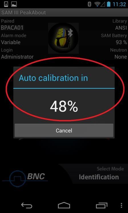 4.4.5 Auto Calibration and Auto Stabilization The Auto Calibration and Auto Stabilization features adjust the calibration parameters of the SAMpack 120 to correct for any drift caused by