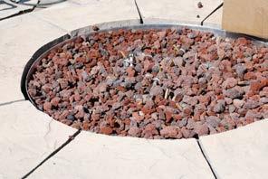 Lava Rock Only Application 1) Install your fire pit per instructions.