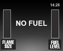 Control Panel Display: Fuel level