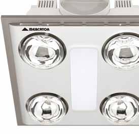 452 452 Cosmo Quattro 5 years warranty 375mm x 375mm cut out Ideal for bathrooms 4 x 275W durable IR lamps for instant heating included 2 x 18W energy saving PL lamps included Very high airflow