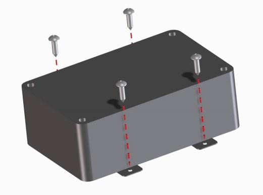 The RXREC should be positioned the way that the status light is visible to the user 4.2 Installation The RXREC is supplied with two metal wall brackets.
