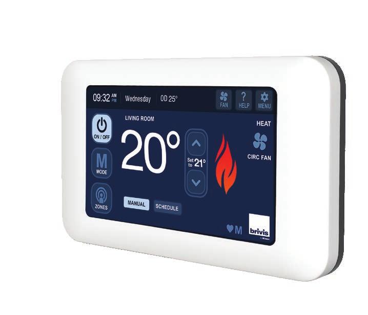 Controllers Brivis Touch The Brivis Touch is the latest innovation in climate control, allowing you to create total home comfort with pure simplicity.