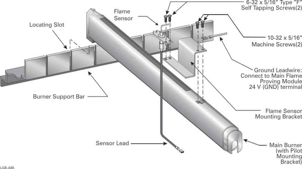 burner assembly, typical Figure 2 Main