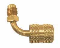 ANTI-BLOW W BACK B HOSE ADAPTERS, APTERS, 1/4" Low-loss, fittings that eliminate refrigerant venting and finger