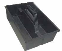 N5444 Compartment Box with Lid and Handle: 13 3/8" L x 9 1/4" W x 2"