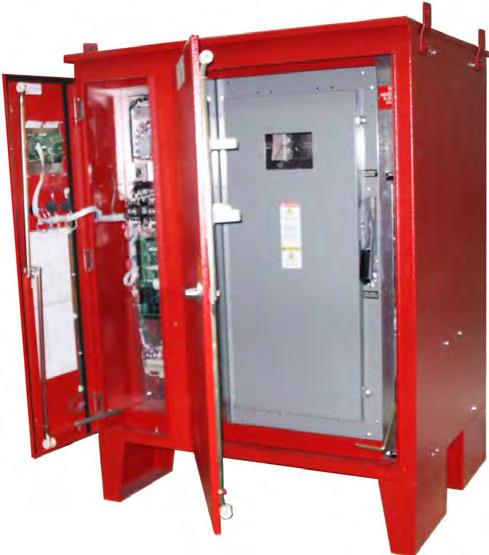 Fire Pump Controller For Electric Motor Driven Fire Pumps High Voltage Controllers Series MP600 Combined Manual and Automatic The Metron Series MP600 High Voltage Fire Pump Controllers are a modular