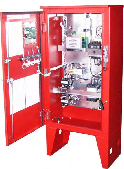 Fire Pump Controller For Electric Motor Driven Fire Pumps Part Winding Reduced Current Types Series MP420 Combined Manual and Automatic Metron Fire Pump Controllers conform to the latest requirements