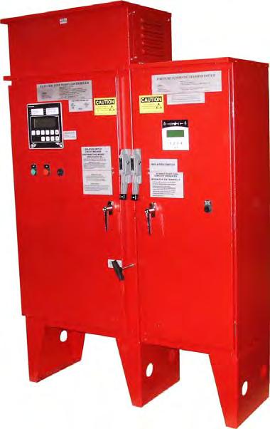 The combination fire pump controller/transfer switch is listed by Underwriters Laboratories, Factory Mutual, and meets all the latest requirements of Chapter 10 of NFPA 20 Standard for Installation