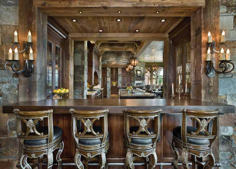 doors that open to the water and expansive landscape. For Russell, there s a sitting area outfitted with a custom display for his collection of antique Western guns.
