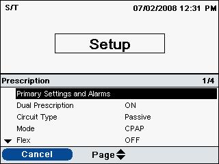 91 Updating Prescriptions Using the SD Card With the Trilogy200, you can update the patient s prescription using the SD Card.