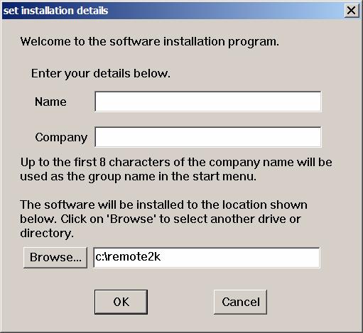 WinZip Self-Extractor Program 5. The Set Installation Details screen will appear (as shown in Figure 1-2): Figure 1-2. Set Installation Details Screen 6.