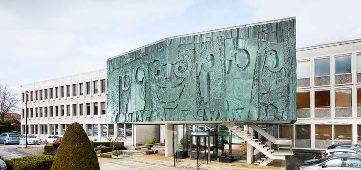 1427680 This 1968 sculptural mural by artist William Mitchell was commissioned