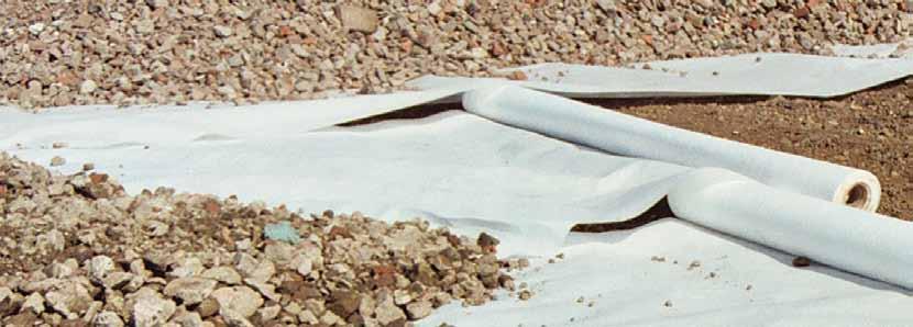 Radial load requires isotropic properties The loading from a wheel at the sub-base/ subgrade interface is radial and this means that the geotextile should have isotropic strength to deal with it.