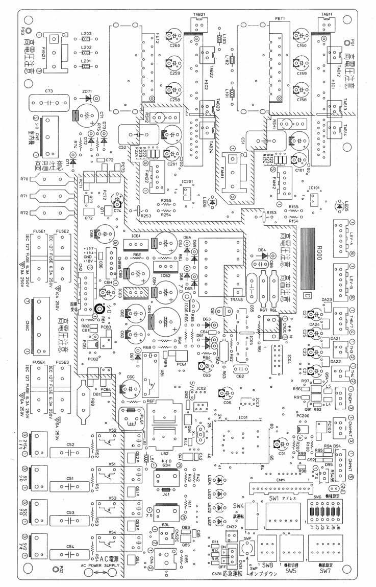 -9. TEST POINT DIAGRAM Outdoor controller circuit board PUHZ-RP.6VHA PUHZ-RP4VHA PUHZ-RPVHA PUHZ-RP4VHA PUHZ-RP.5VHA PUHZ-RP5VHA PUHZ-RP.