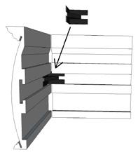The center bracket can be 2 to 3 to the right or left of center to make sure it does not interfere with mechanical components of the blind.