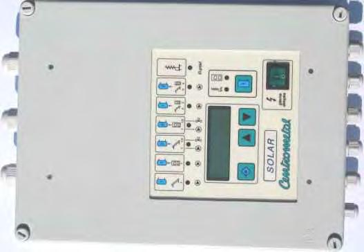 solar controllers HEATING TECHNIQUE CHARACTERISTICS OF THE Solar CONTROLLER: Domestic hot water temperature regulation. Collector circuit temperature regulation (max. separated collector circuits).
