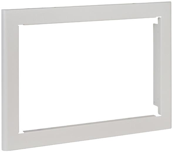 dimensions of each of the four flush mounting bezels available are as follows: 795-112 Flush bezel 342 x 471.5mm (H x W) 795-113 Flush bezel 473.5 x 471.5mm (H x W) 795-114 Flush bezel 605.5 x 471.5mm (H x W) 795-115 Flush bezel 737.
