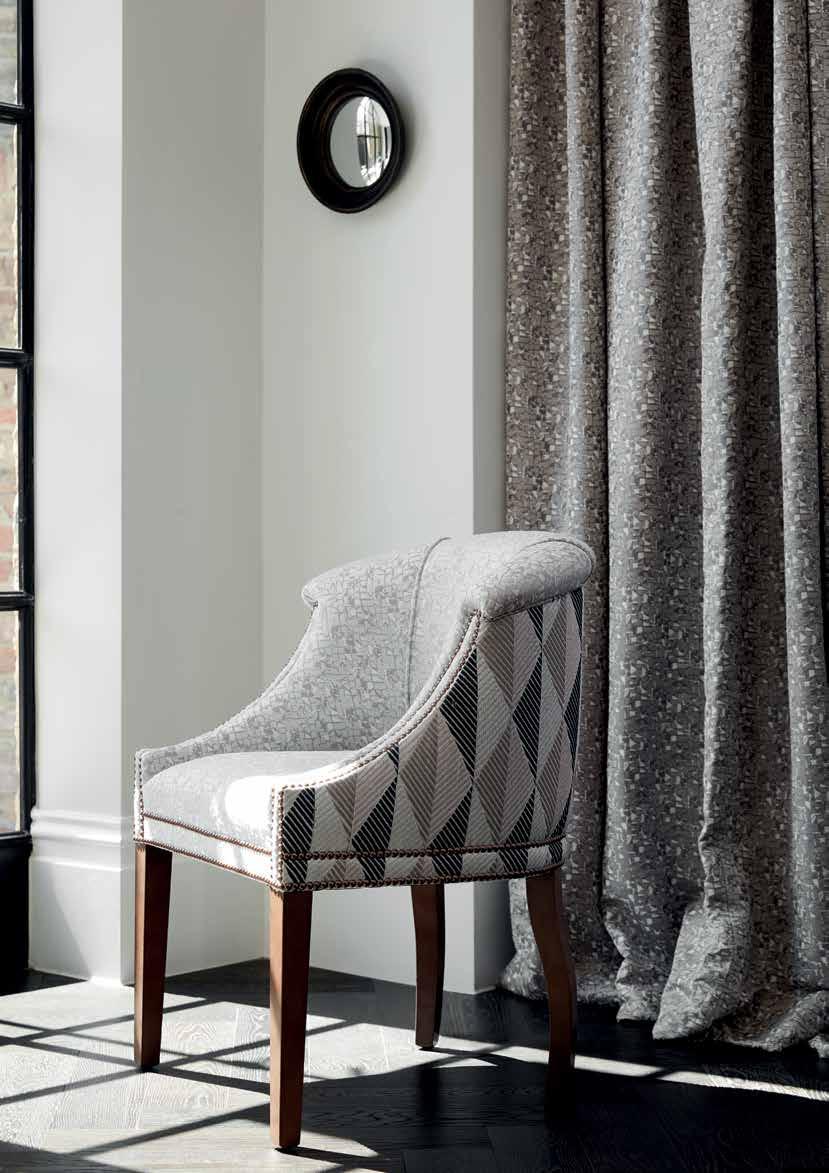 Decadent Luxe Cool, calming fluid silks encourage an elegant interior, which echo the natural mood of the collection.
