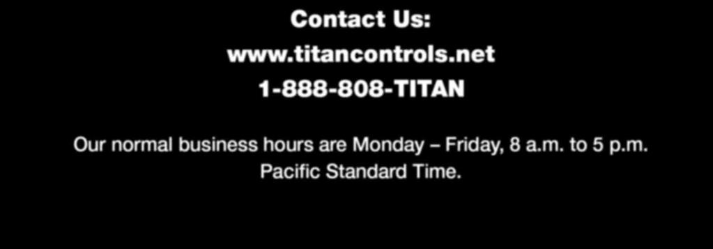 Contact Us: www.titancontrols.