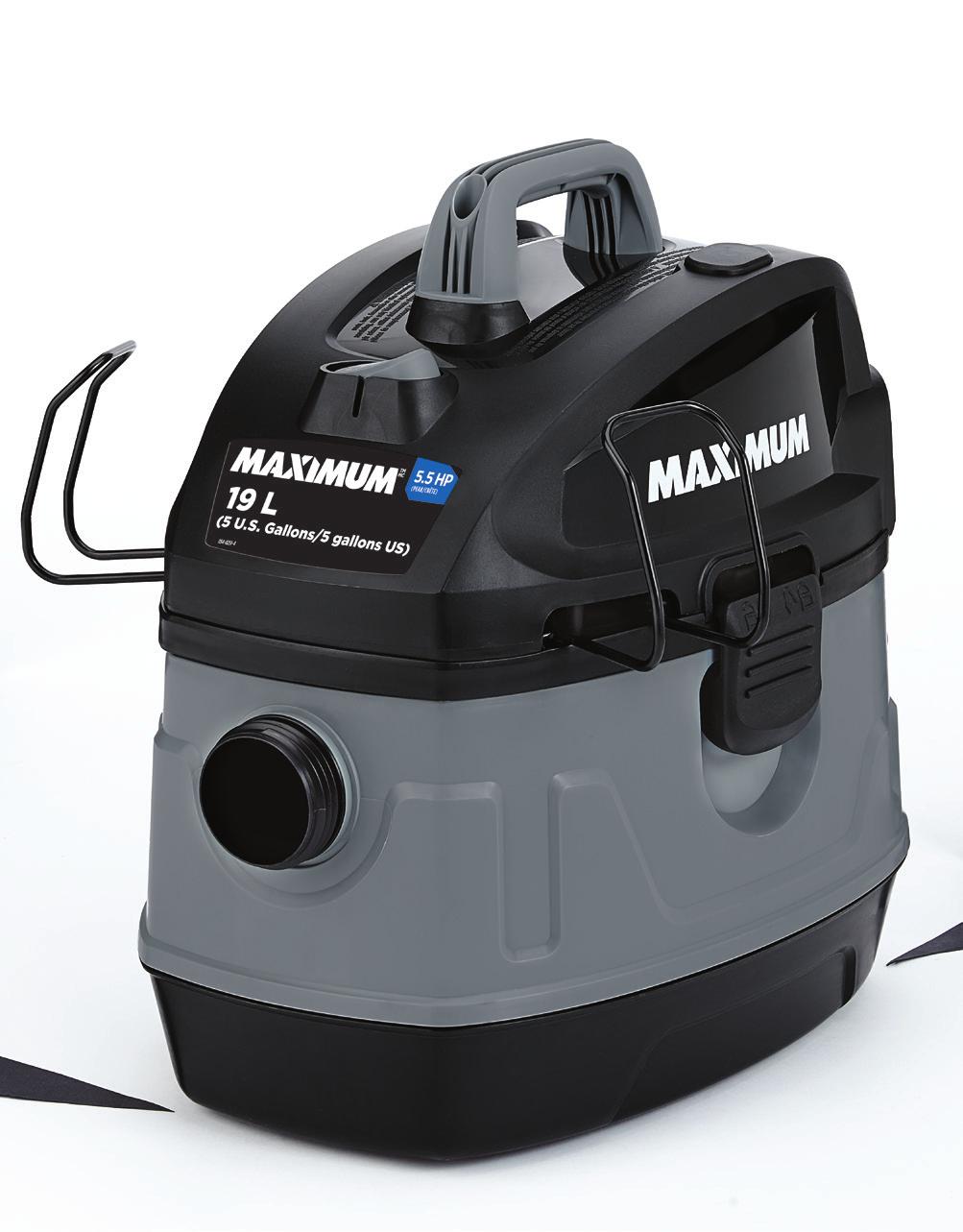 TM 19 L (5 U.S. Gallons) Portable Wet/Dry Vacuum with High Performance Motor Model no.