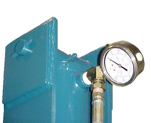 Fill hydraulic reservoir 3 inches from top of tank with a universal