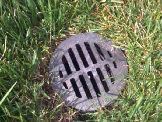 K. Hovnanian Homes Landscape and Irrigation Example of a Area Drain Grate Recommended Maintenance Tasks Inspect drains, inlets, and catch basins for blockages.