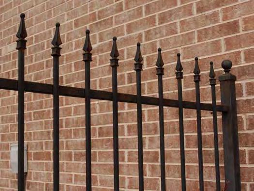 Landscape and Irrigation K. Hovnanian Homes WROUGHT IRON FENCING Metal fencing is generally constructed of tubular steel or wrought iron.