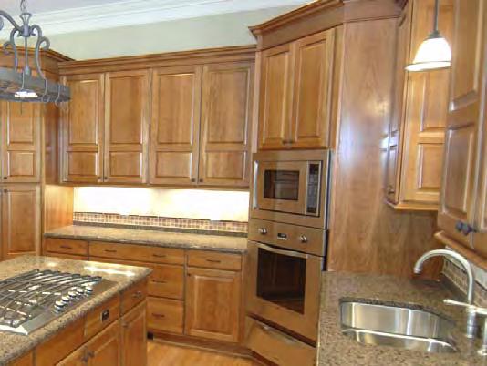 Interior Maintenance K. Hovnanian Homes Cabinets Cabinets are installed in the kitchen and bath areas. Modern cabinets are constructed of either natural wood or a thermofoil product.