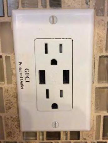 K. Hovnanian Homes Interior Maintenance USB CHARGER AND TAMPER RESISTANT OUTLET USB chargers and tamper resistant outlets are installed in the home.
