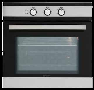 BUILT-IN GAS OVEN BO6085X01GG / BO6085X02GE Built-in Gas Oven 60 cm Gas Upper and Gas Bottom Heating (BO6085X01GG) Electrical Upper and Gas Bottom Heating (BO6085X02GE) Front control panel: Inox