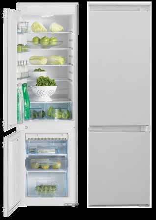 BUILT-IN REFRIGERATOR A+ R12015X01 Built-in Combi Type Refrigerator White 4 Star Freezer 246 Lt Total Net Capacity 190 Lt Net Refrigerator Capacity 56 Lt Net Freezer Capacity 39 db (A) Noise Level