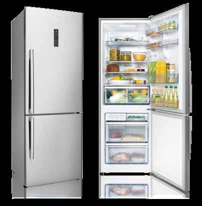 A+ Energy A+ R12027X01 Refrigerator Combi Type Refrigerator Anti Finger Inox Surface 385 Lt Total Net Capacity 288 Lt Net