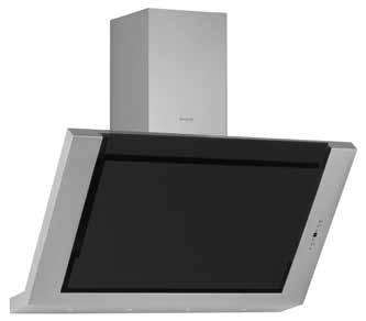 3341 Inox + Black Tempered Glass 60cm / 80 cm / 90 cm Touch control panel Display screen 3x1.1W LED light (60cm) 4x1.