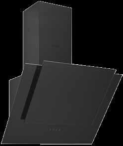 Halogen Lamp 3424 Black + Black Tempered Glass 60cm / 80 cm / 90 cm Touchscreen Aluminium casette filters (dishwasher 