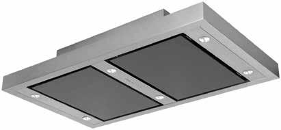 Aluminium casette filters (dishwasher safe) Split extraction Remote control