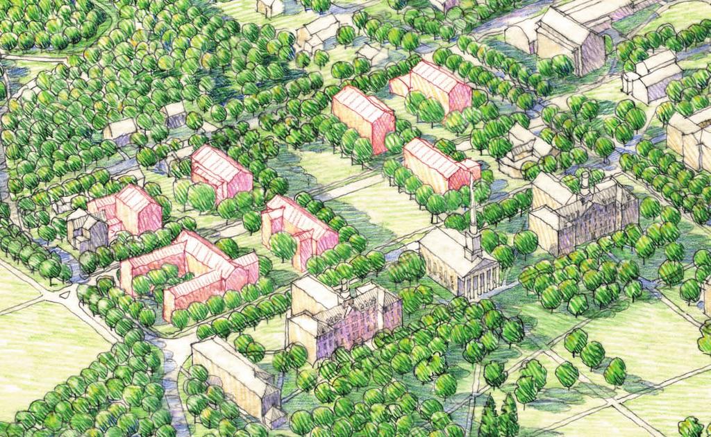 THE CAMPUS PLAN 7 FIGURE Aerial perspective