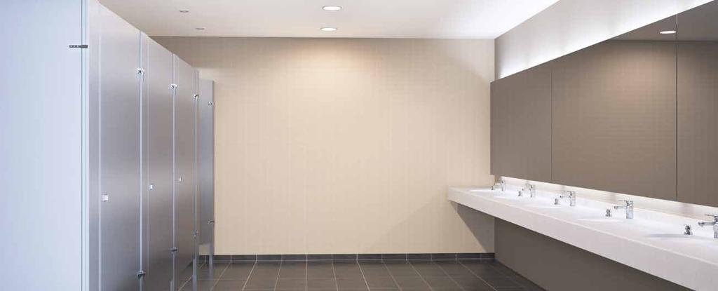 Energi TriPak application: Public restroom In public spaces, such as bathrooms, lighting is often on even when the space is unoccupied.