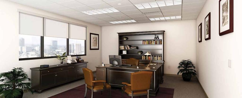 Energi TriPak application: Private office Providing personal lighting control in a private office application helps improve occupant comfort.