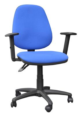 00 OC9A High back 2 lever operator chair, fixed arms, blue or charcoal