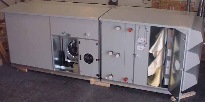 Belt Driven Air Handling Units Plant & External "AHU-BDD/R" Features larger sizes for plant and external installation can be with electric or LPHW heater batteries 11 standard sizes airflow to 12 m 3