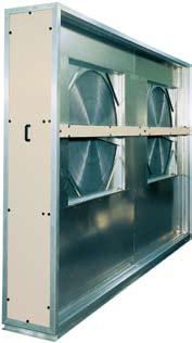 This reduces the length of the air handling plant by eliminating the need for external attenuators or complicated duct transformation pieces.