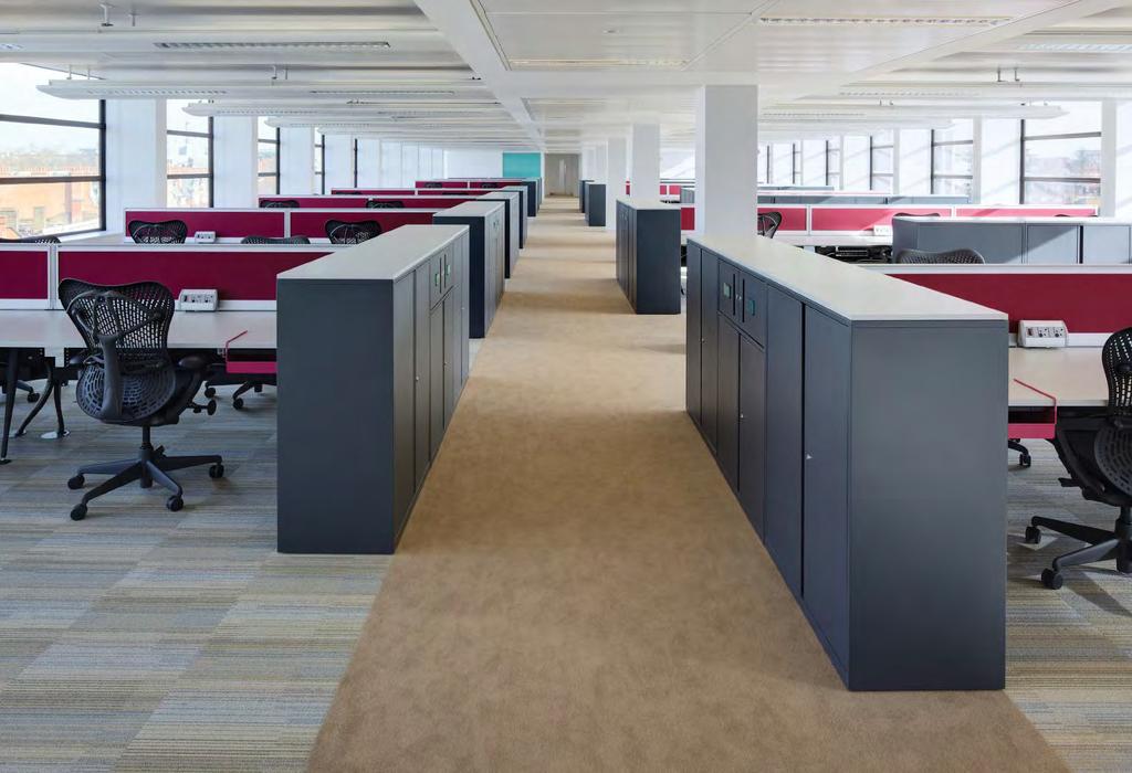 Break-out areas that relax and recharge your employees. Storage that maximises space.