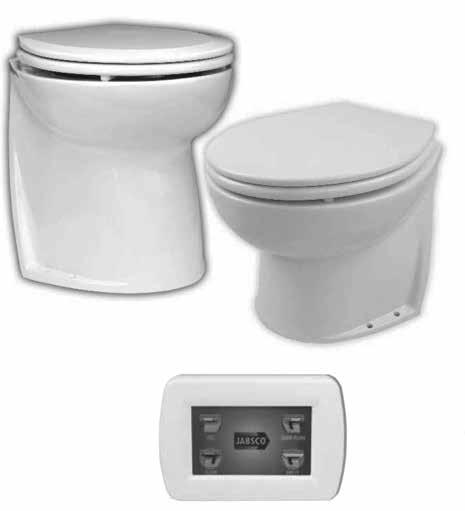 DELUXE FLUSH SERIES DELUXE FLUSH ELECTRIC TOILET FEATURES Space saving stylish design Regular household size seat Virtually silent operation for undisturbed sleep User selectable choice of one touch