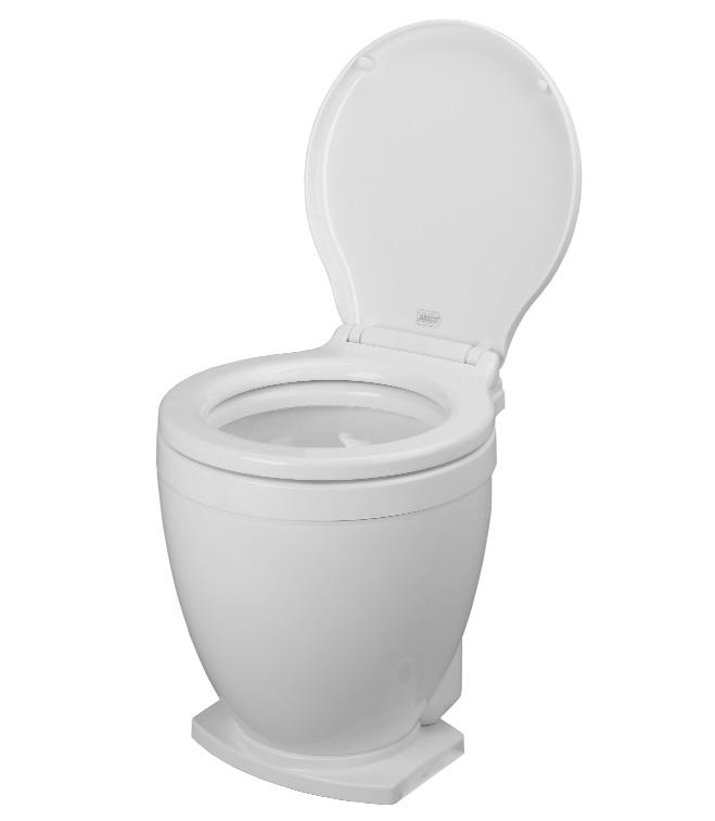 Lite Flush Electric Toilets Models 58500-Series FEATURES Space saving stylish design Compact size, rotatable seat Virtually silent operation Choice of leaving bowl wet or dry after use Non-clogging