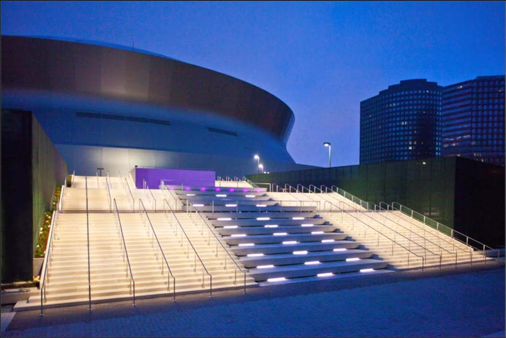Superdome Enhancements Hardscape Excellence Photographer Mike Palumbo. Courtesy of Gibbs Construction How was Cast Stone critical to the success of the project?