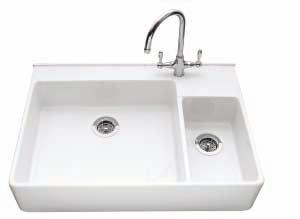 steel waste kit BSW/OF/SS (x2) Chrome waste kit BSW/CH2 (x2) Plumbing kit CPK2 200mm Bowl depth 190mm Main bowl depth 155mm Overall sink depth 220mm