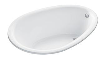 Large Oval Acrylic Bathtub L 72" W 42" H 62 5 8" D 17 7 8" P50049-00 Color Options 0, 96 Also available: Perfect Deep
